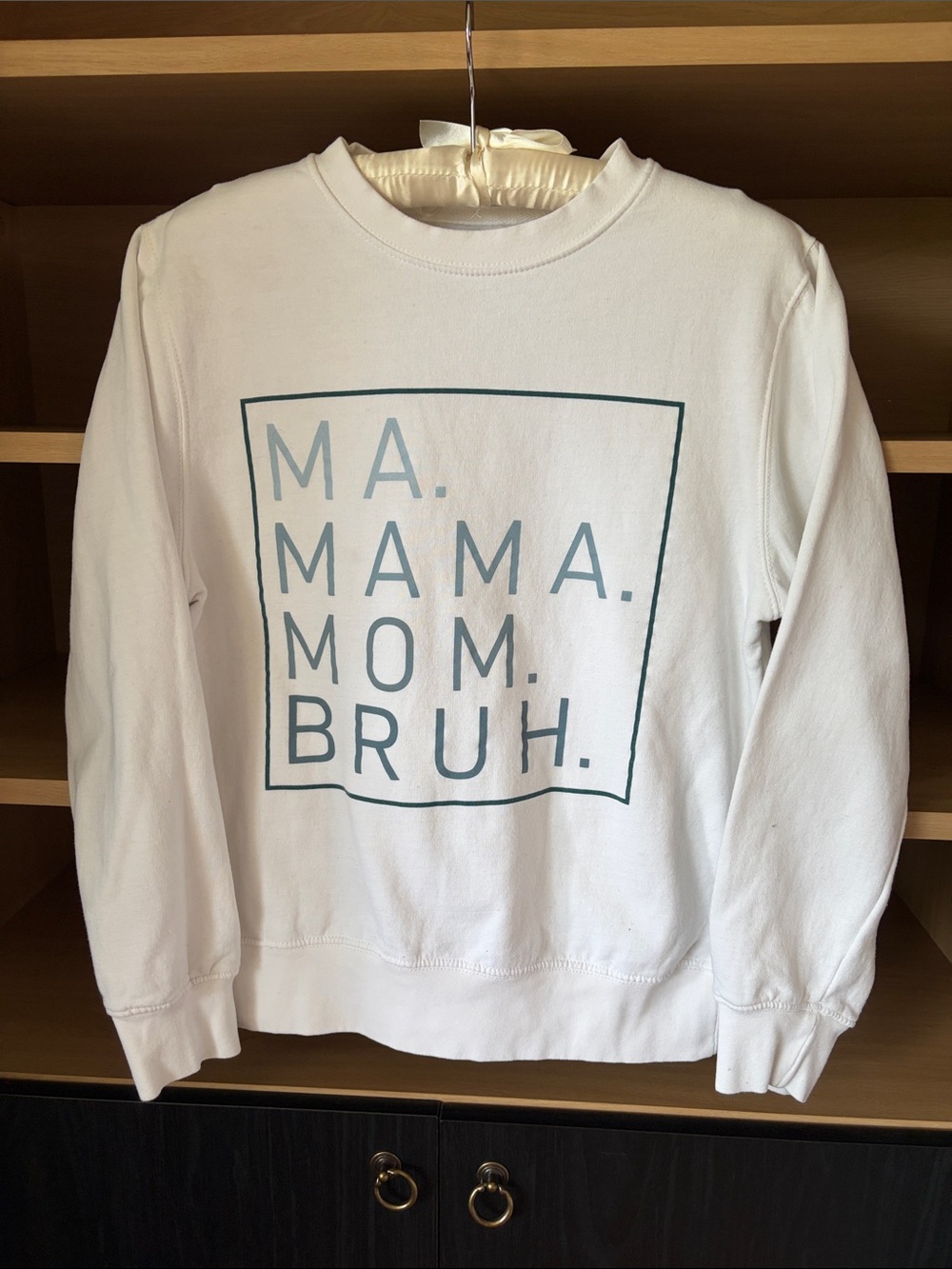 Ivy+Cloth MA MAMA MOM BRUH Sweatshirt | Small